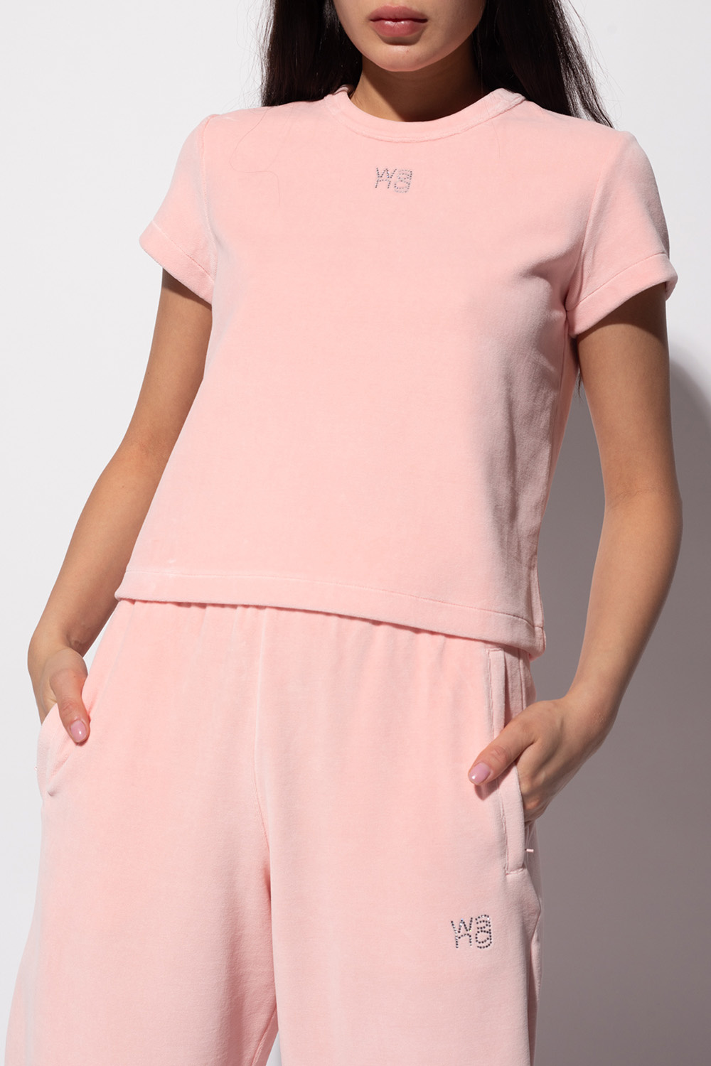 shirt with logo T by Alexander Wang - SchaferandweinerShops